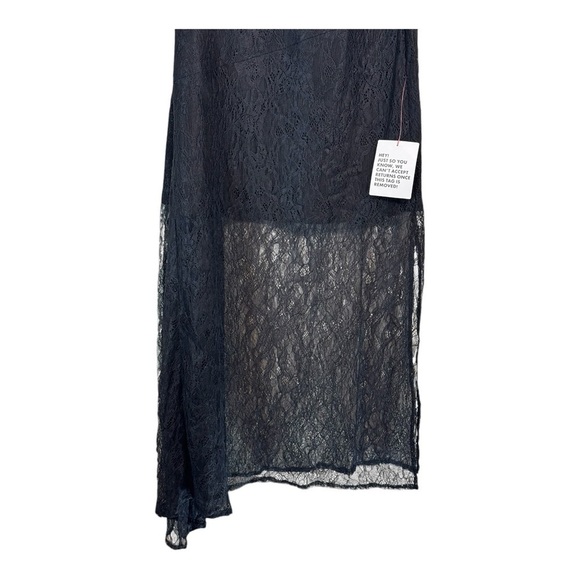 ASOS DESIGN One-Shoulder Lace Dress in Black NWT - Picture 3 of 5